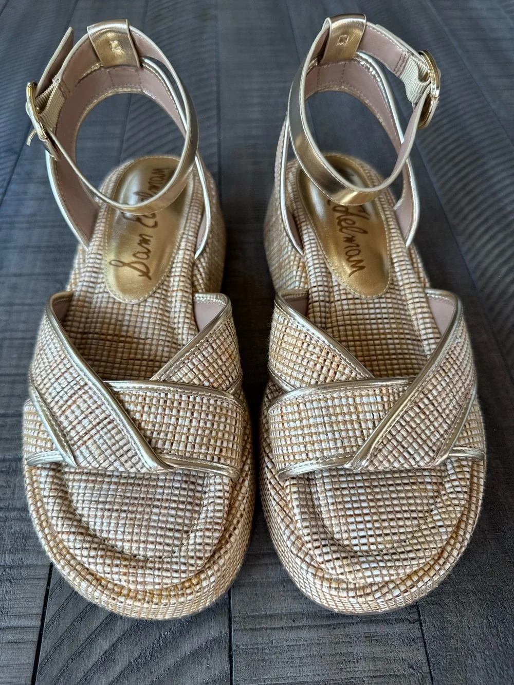 Sam Edelman Nylie Woven Wedge Platform Sandal Women’s Size 8 (NWOT)